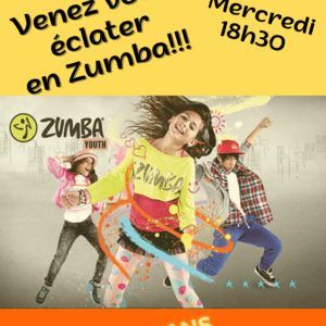 ZUMBA YOUTH 11-15 ans – 1er cours 14/09