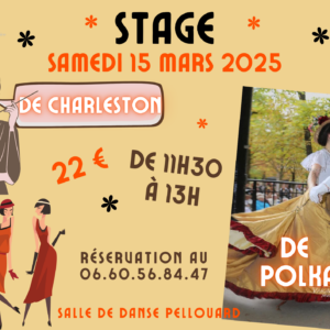 Charleston & Polka le 15 mars 11h30 – 13h