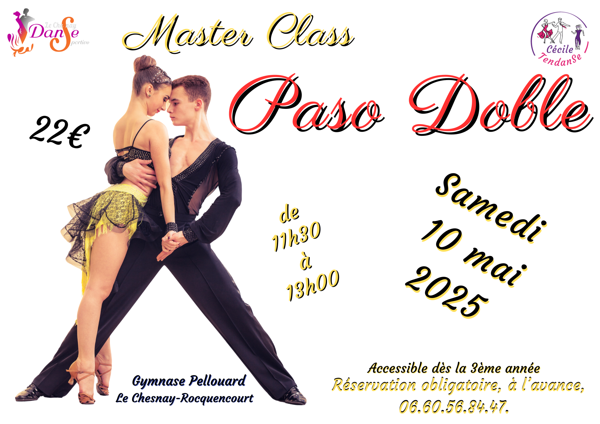 You are currently viewing Master Class de Paso Doble le 10 mai – 11h30 à 13h00