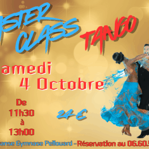 Master Class Tango – 4 octobre 2025 – 11h30 / 13h