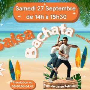 PREMIERS PAS SALSA/BACHATA – 27 09 2025 – 14h/15h30