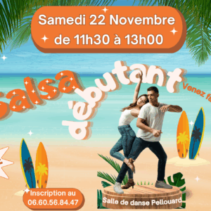 SALSA BACHATA – 22 novembre 2025 – 11h30 / 13h