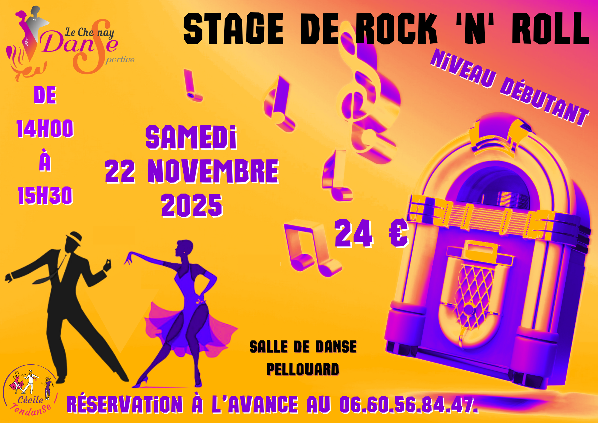 You are currently viewing ROCK N’ROLL (Jive) – 22 novembre 2025 – 14h / 15h30