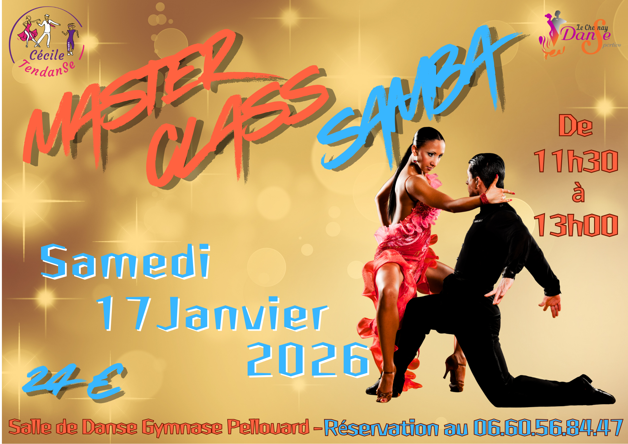 You are currently viewing MASTER-CLASS SAMBA – 17 JANVIER 2026 – 11H30