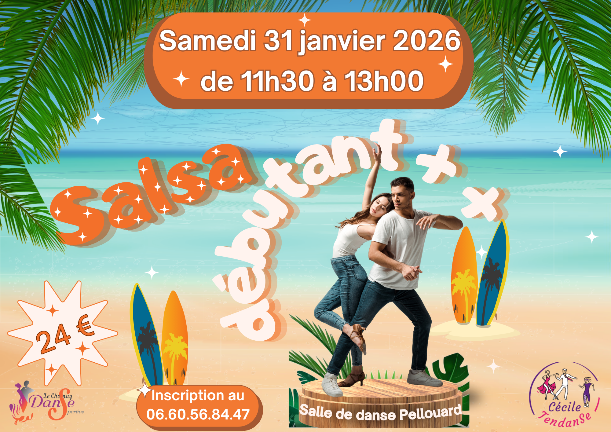 You are currently viewing Salsa Débutants ++ – 31 janvier 2026 – 11h30