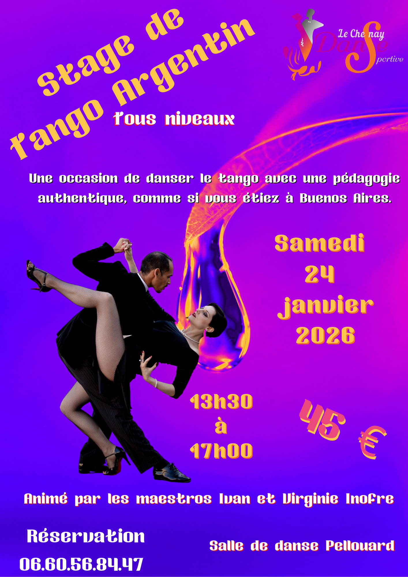 You are currently viewing TANGO ARGENTIN – 24 JANVIER 2026 – 13H30/17H