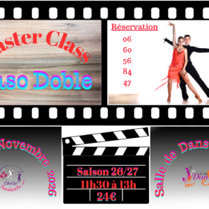 MASTER CLASS DE PASO DOBLE – 7 NOV 2026 – 11H30